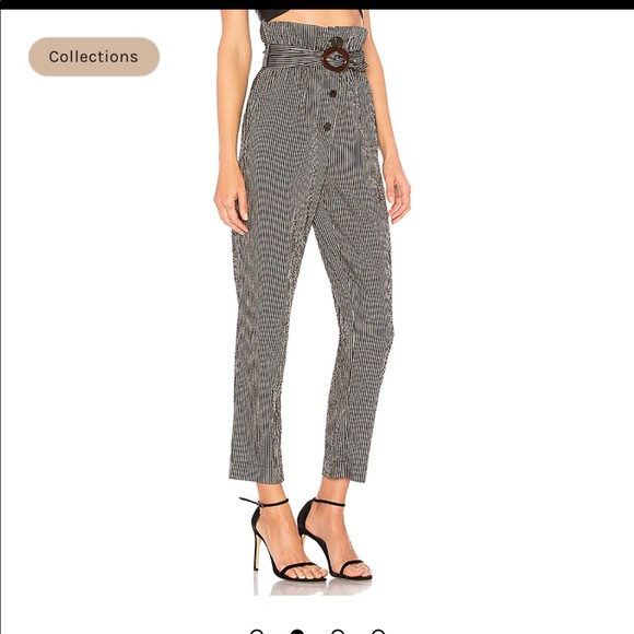 Nanushka Natchez paper bag pants in medium - Picture 3 of 15